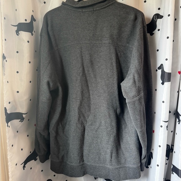 Calvin Klein Gray Zip Up Sweater - Picture 3 of 3